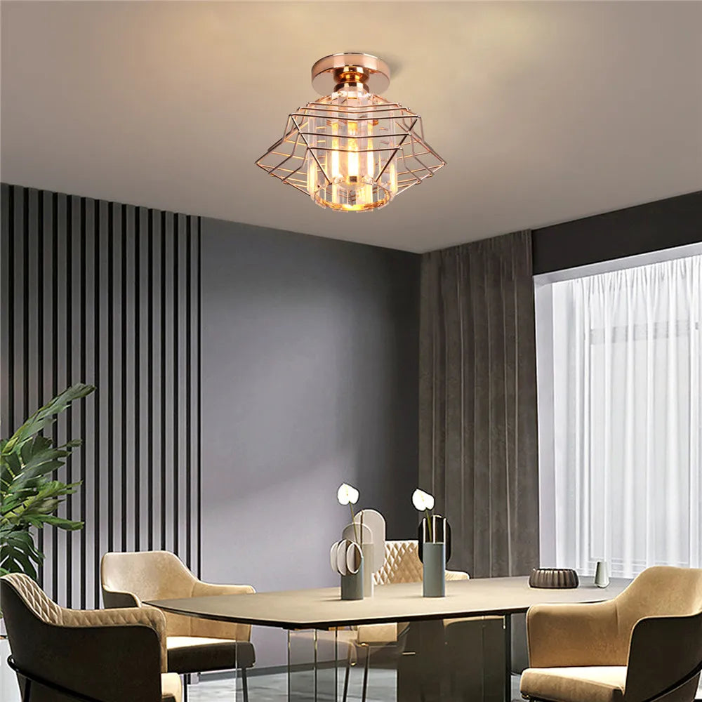 Moderne Kristall-Deckenleuchte – Elegante Nordische Deckenlampe für Wohnzimmer und Flur | Brehn