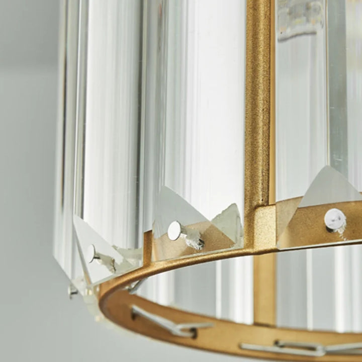 GlinsterLicht - Luxus K9 Kristall Pendelleuchte mit LED-Beleuchtung für Wohnzimmer oder Esszimmer | Brehn