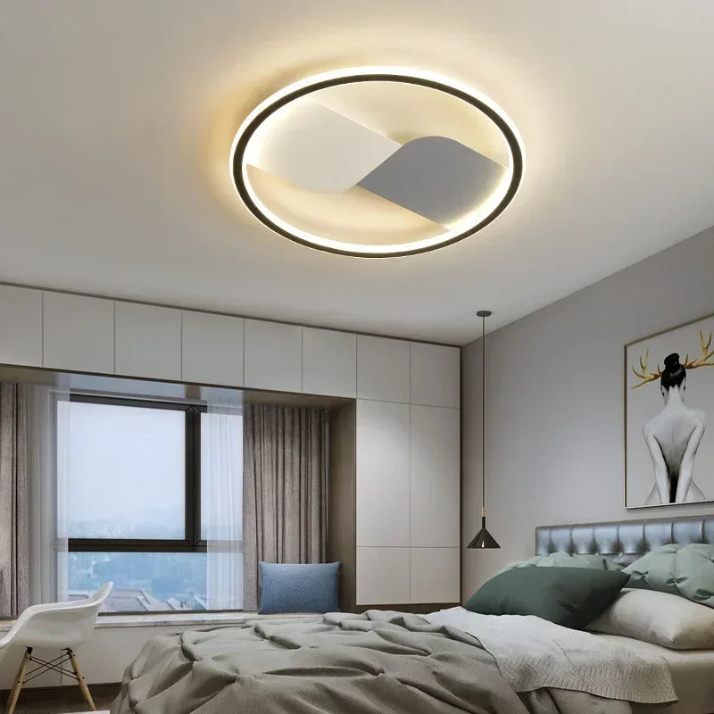 Moderne LED-Deckenleuchte mit rundem Design – Dimmbar für Schlafzimmer und Wohnzimmer | Brehn