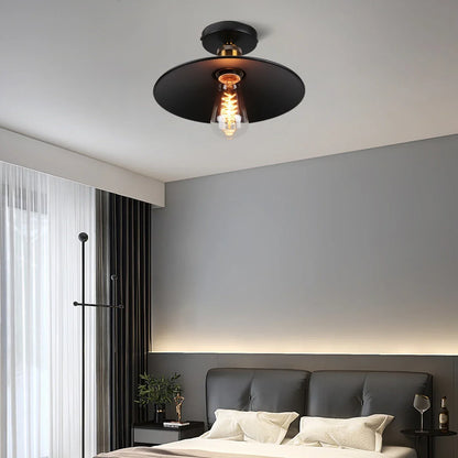 Vintage Deckenleuchte im Industrial Stil, Metall-Lampe für Wohnzimmer oder Schlafzimmer, LED-kompatibel | Brehn