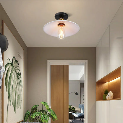 Vintage Deckenleuchte im Industrial Stil, Metall-Lampe für Wohnzimmer oder Schlafzimmer, LED-kompatibel | Brehn