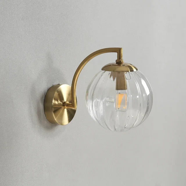 Brehn | Nordic Glass Wall Lamp - Elegante skandinavische Wandleuchte aus Glas mit warmem LED-Licht