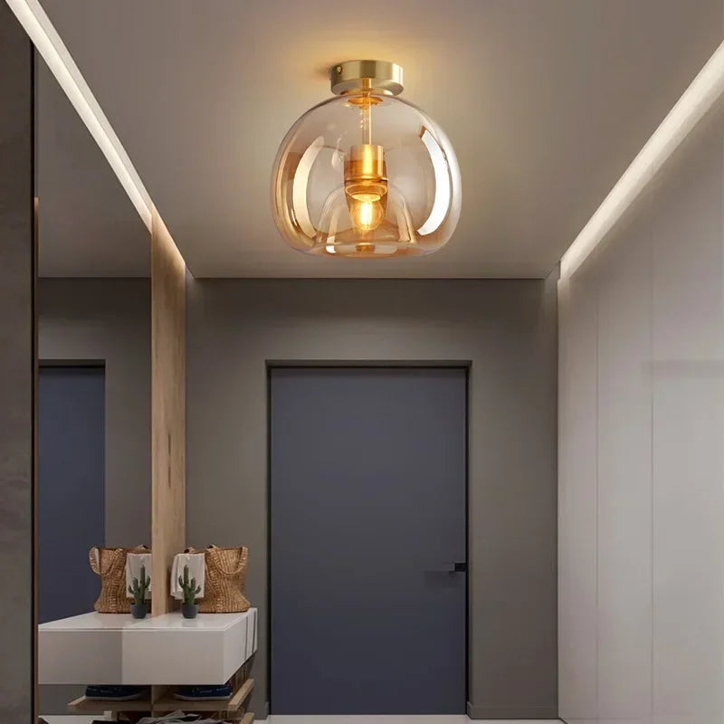 Brehn | Transparenz - Minimalistische Glas-Deckenleuchte für Eleganz