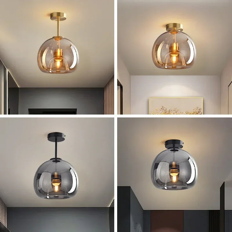PureLicht - Minimalistische Glasdeckenleuchte für Schlaf- und Wohnzimmer