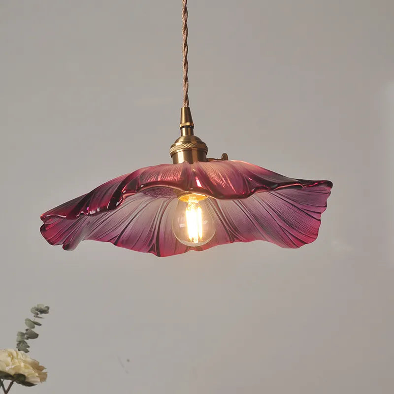 Brehn | FloraShine Light - Elegante Blumen Glas Pendelleuchte