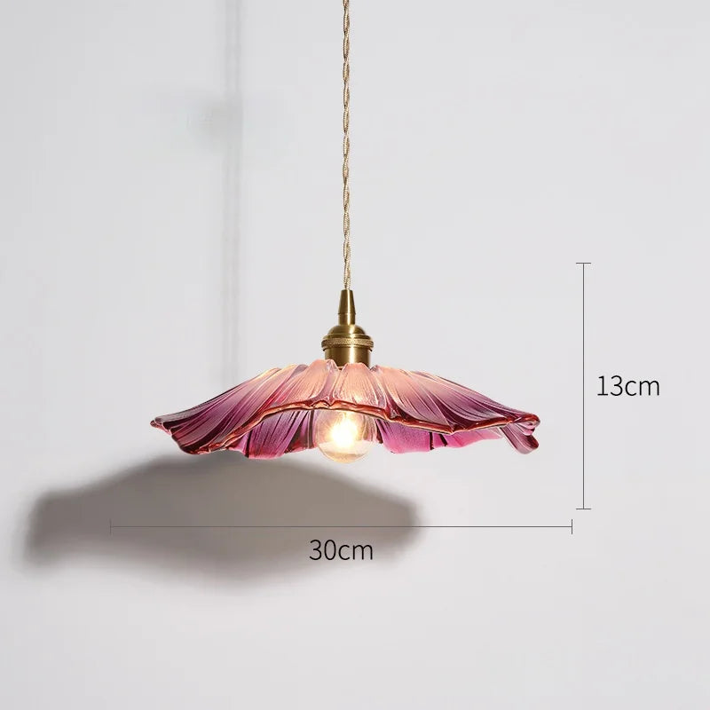 FloraGlimmer – Moderne, blütenförmige Pendelleuchte | Glasdesign | LED-Beleuchtung für Wohn- und Esszimmer