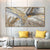 Moderne abstrakte graue beige goldene Wandkunst Fine-Art-Leinwanddrucke Bild für luxuriöse Wohnzimmer Schlafzimmer Kunst für zeitgenössische Innenräume | Brehn