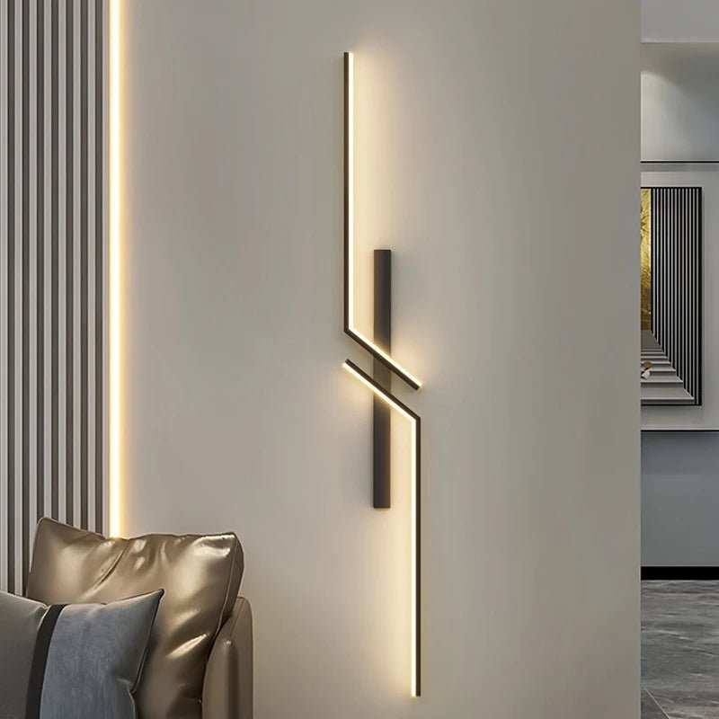 Kreative LED-Wandleuchte mit Streifendesign | Modernes Design