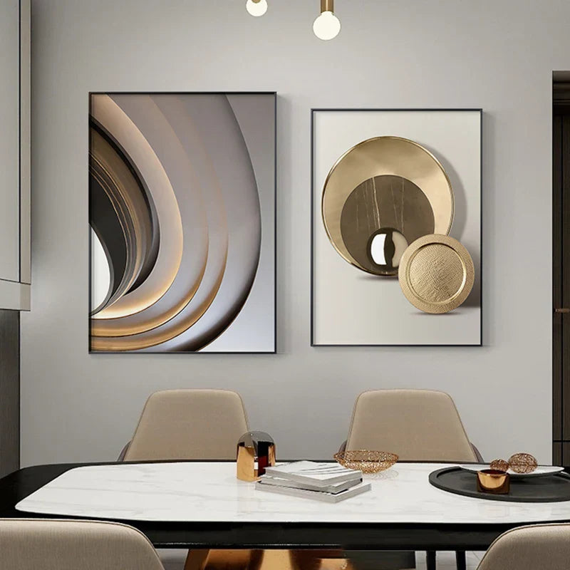 Moderne abstrakte architektonische Ästhetik Wandkunst Fine Art Leinwanddrucke Minimalistische futuristische Bilder für moderne Loftwohnung Wohnzimmer Dekoration