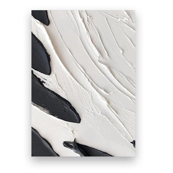 Moderne abstrakte Schwarz-Weiß-minimalistische Wandkunst fine art Leinwanddrucke texturales Design Bilder für moderne Loftwohnungen Home-Office-Dekor