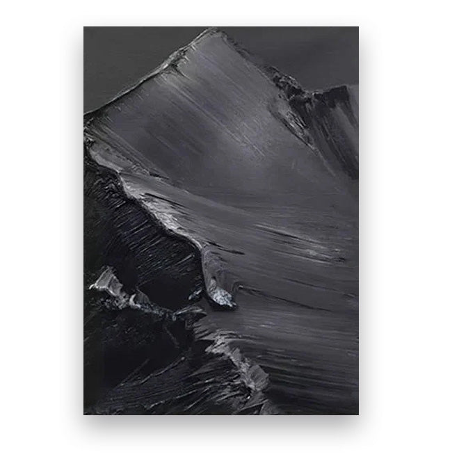 Moderne abstrakte Schwarz-Weiß-minimalistische Wandkunst fine art Leinwanddrucke texturales Design Bilder für moderne Loftwohnungen Home-Office-Dekor