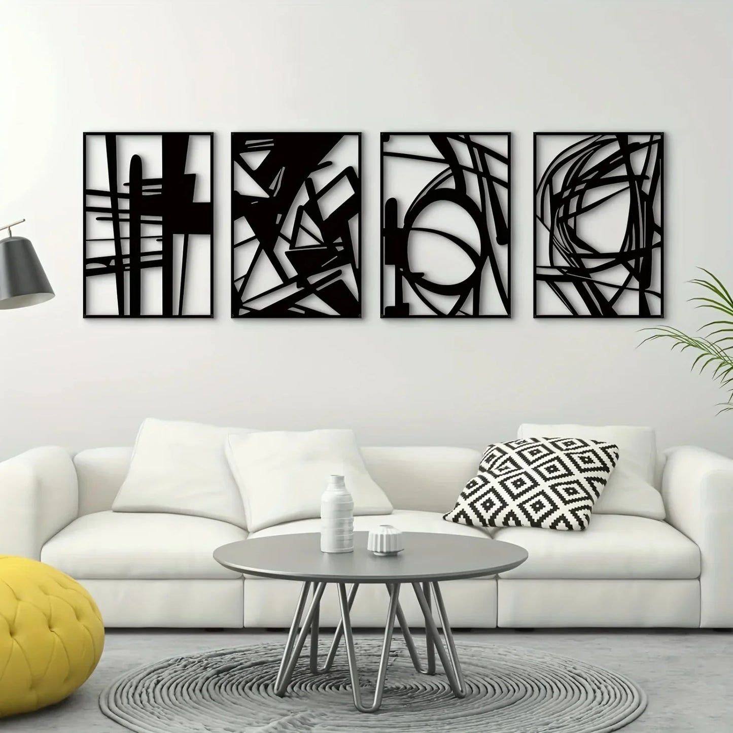 Moderne abstrakte Eisenkunst Wandkunst 3D Metall Skulptur Wanddekoration für Wohnzimmer Esszimmer kreative zeitgenössische nordische Wohnkultur | Brehn