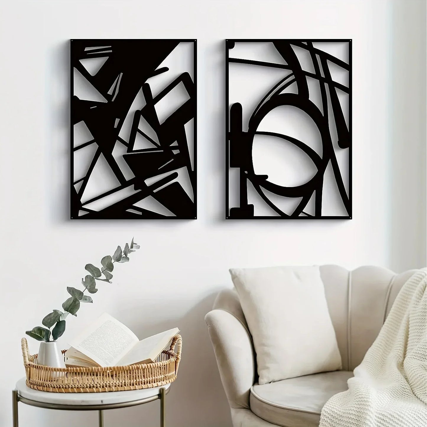 Moderne abstrakte Eisenkunst Wandkunst 3D Metall Skulptur Wanddekoration für Wohnzimmer Esszimmer kreative zeitgenössische nordische Wohnkultur | Brehn