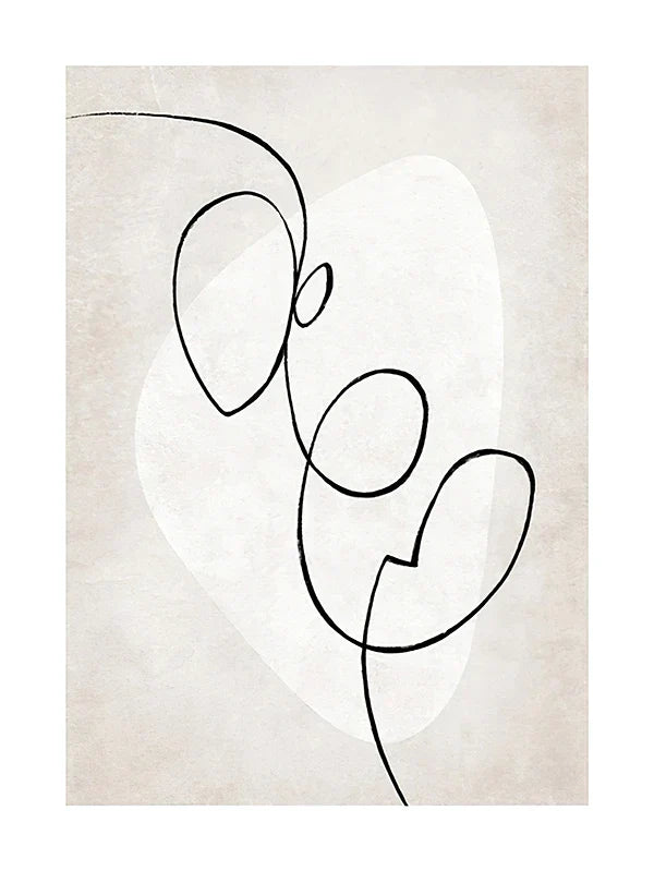 Moderne abstrakte Linienkunst Figuren Kunstgalerie Wandkunst Fine Art Leinwanddrucke Minimalistische Lifestyle-Bilder für Wohnzimmer Schlafzimmer Kunstdekoration