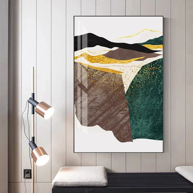 Abstrakte Berglandschaft Wandkunst Fein Kunst Leinwanddrucke Bilder für modernes Apartment Wohnzimmer Schlafzimmer Hotelzimmer Kunst Dekor | Brehn