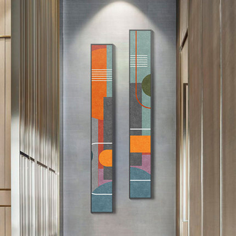 Bunte Hohe Abstrakte Schlanke Format Wandkunst Feine Kunst Leinwanddrucke Kreative Kunstwerke Für Modernes Wohnzimmer Flur Schlafzimmer Kunstdekor | Brehn