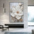 Moderne Abstrakte Weiße Florale Wandkunst Fine Art Leinwanddrucke Helle Luxus Botanische Bilder Für Wohnzimmer Eingang Flur Wand | Brehn