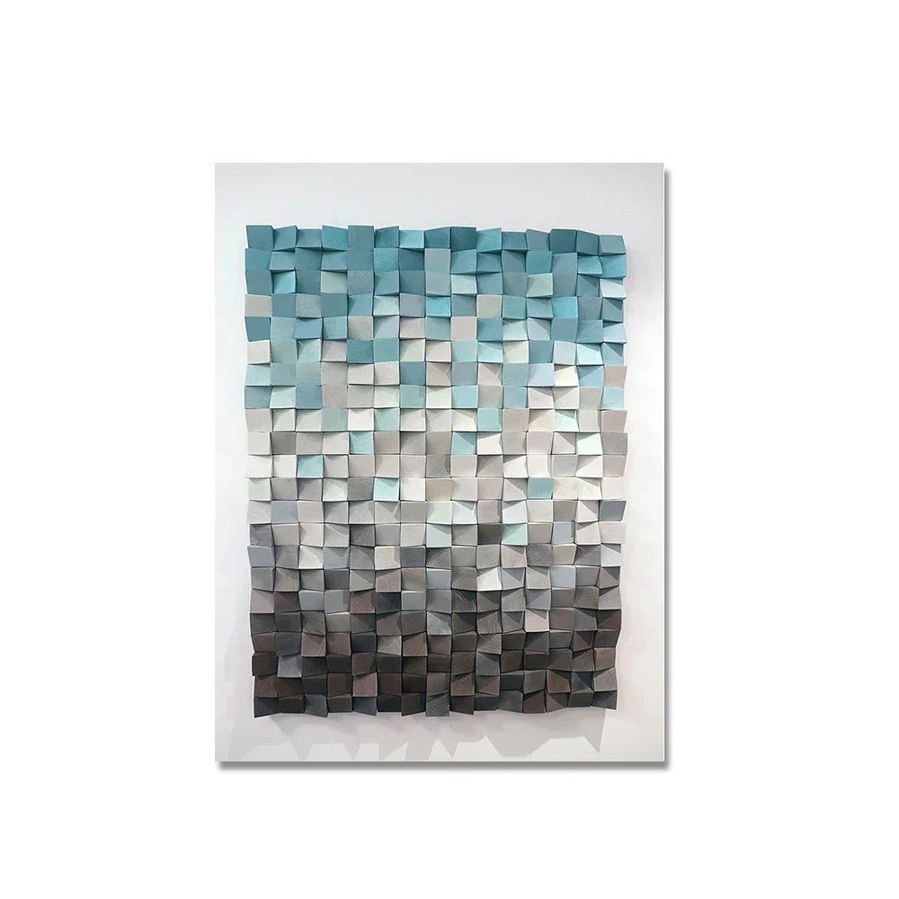 Moderne Ästhetik 3D-Effekt Farbschnitt Wandkunst Fine Art Leinwanddruck Abstraktes Bild für Wohnzimmer Esszimmer Home Office Dekor