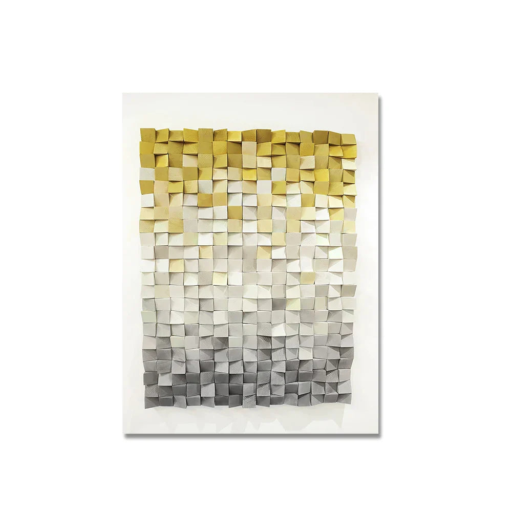 Moderne Ästhetik 3D-Effekt Farbschnitt Wandkunst Fine Art Leinwanddruck Abstraktes Bild für Wohnzimmer Esszimmer Home Office Dekor