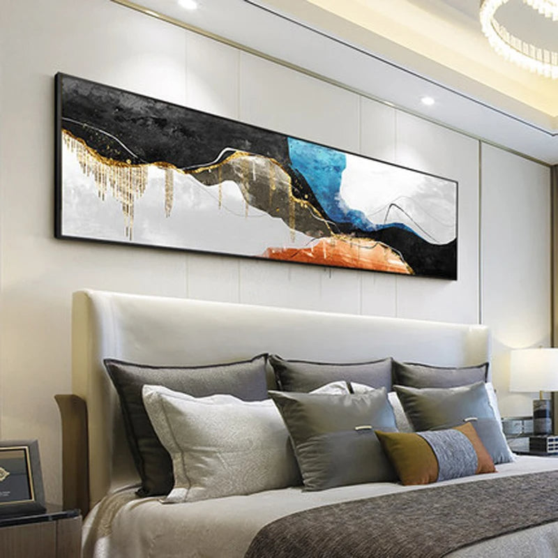 Moderne Farben Dunkle Abstrakte Wandkunst Feine Kunst Leinwanddrucke Breitformatige Bilder Für Über Dem Sofa Bilder Für Über Dem Bett