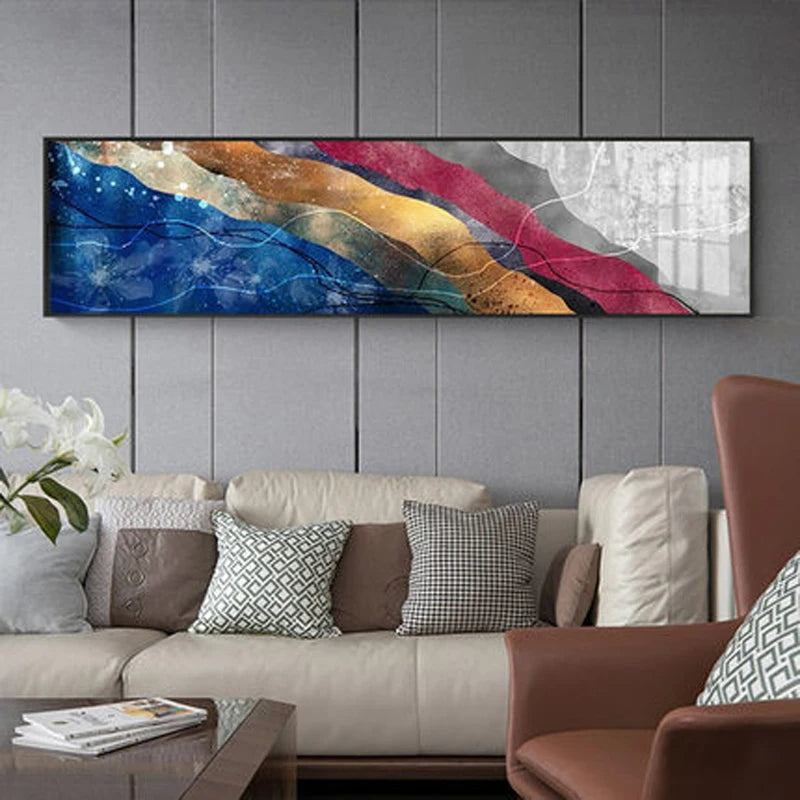 Moderne Farben Dunkle Abstrakte Wandkunst Feine Kunst Leinwanddrucke Breitformatige Bilder Für Über Dem Sofa Bilder Für Über Dem Bett