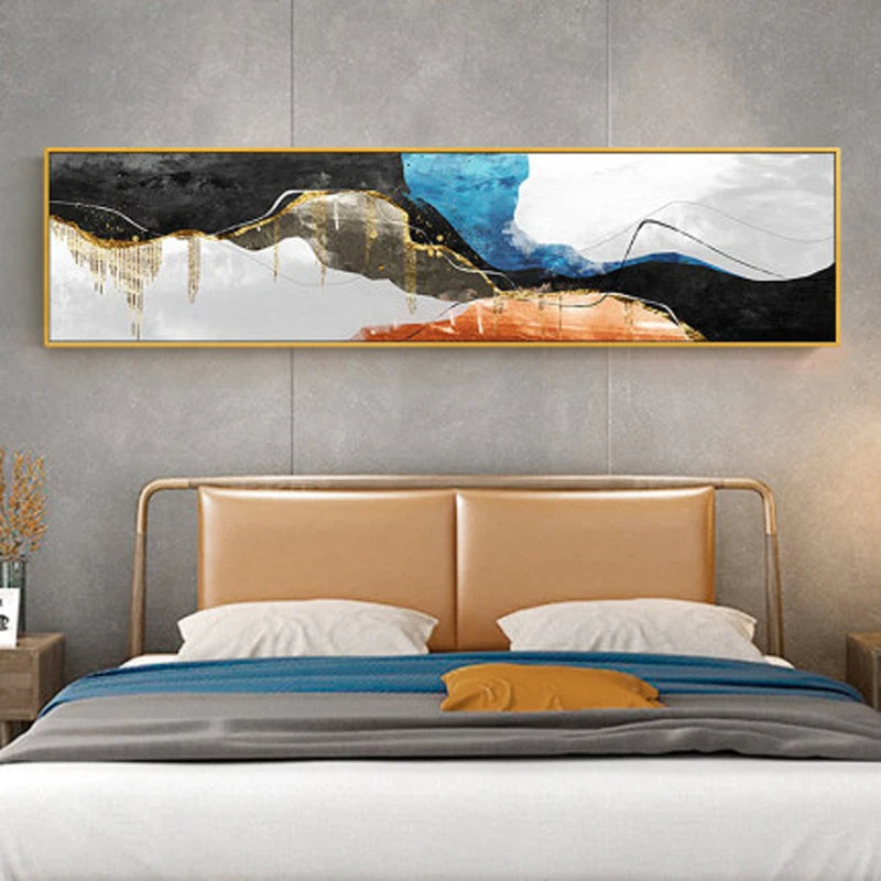 Moderne Farben Dunkle Abstrakte Wandkunst Feine Kunst Leinwanddrucke Breitformatige Bilder Für Über Dem Sofa Bilder Für Über Dem Bett