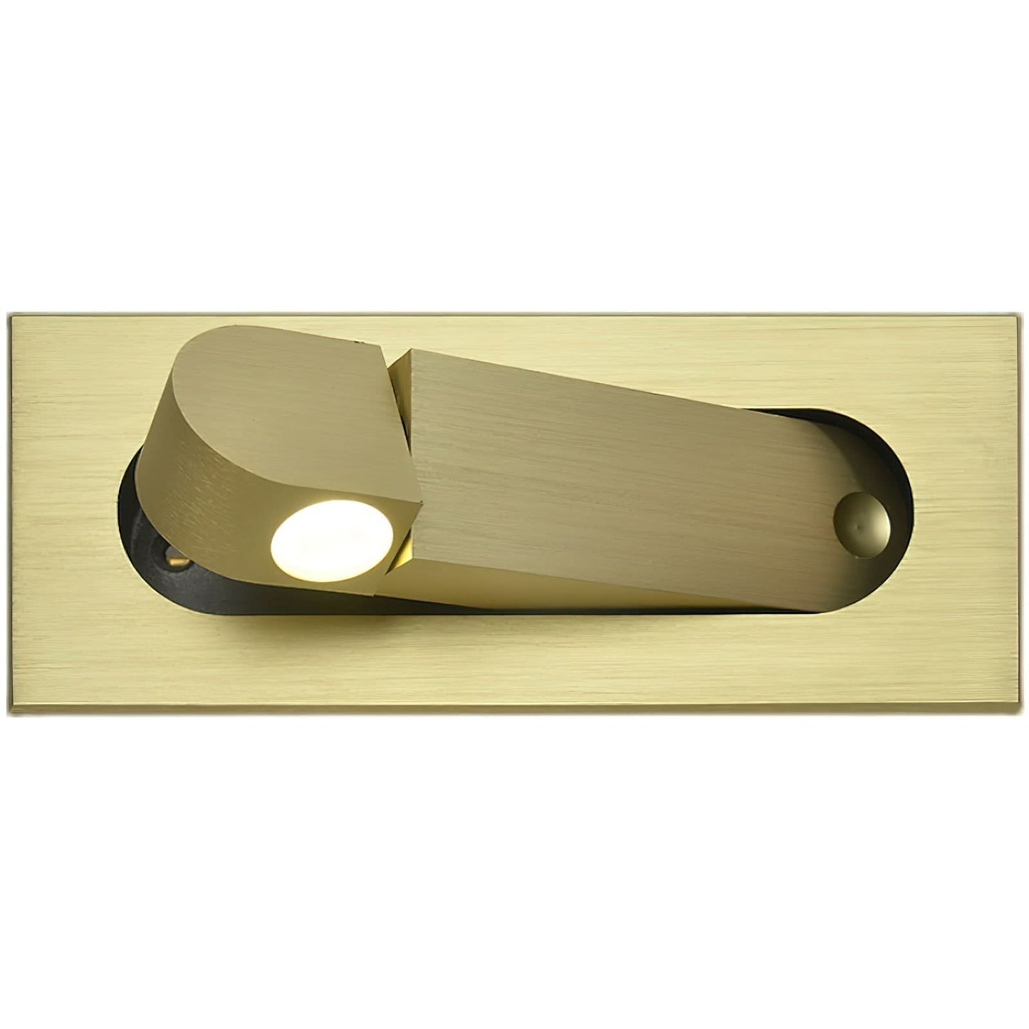 Verstellbare LED-Wandleseleuchte am Bett