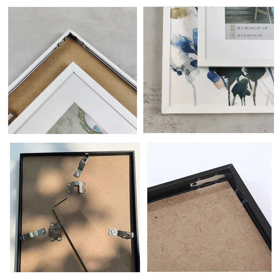 Moderne Metallrahmen 13x18 15x20 A4 21x30 30x40cm 40x50cm 50x70 Rahmen für Leinwanddrucke mit Plexiglas