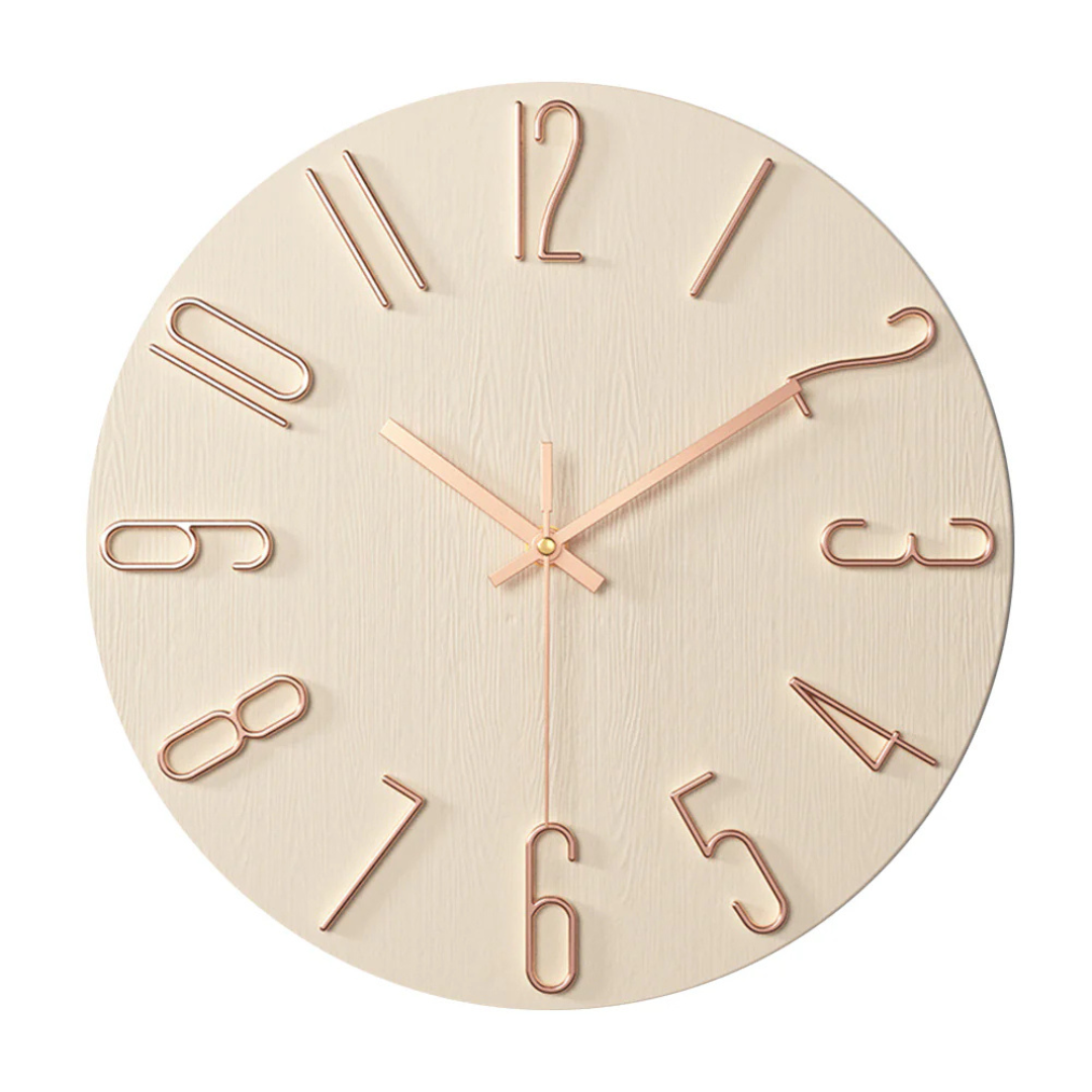 Moderne Quarz-Wanduhr mit Geräuschlosigkeit