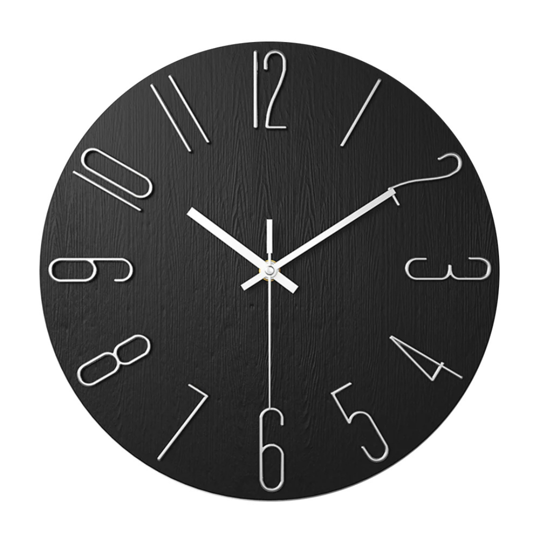 Moderne Quarz-Wanduhr mit Geräuschlosigkeit