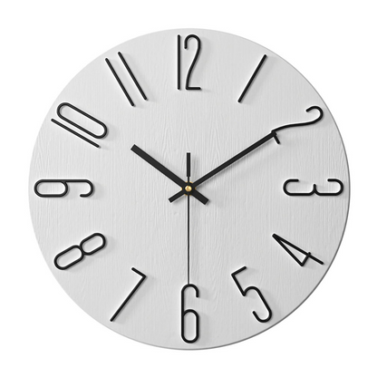 Moderne Quarz-Wanduhr mit Geräuschlosigkeit