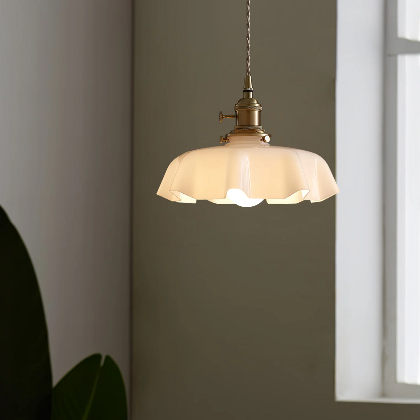 Moderne Glasband Rand Pendelleuchte | Brehn