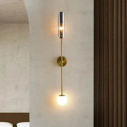 Nordische LED-Wandleuchte mit Glas – Elegante Wandleuchte für Wohnzimmer und Schlafzimmer | Brehn