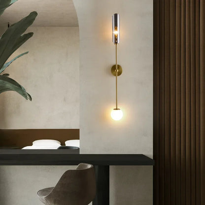 Nordische LED-Wandleuchte mit Glas – Elegante Wandleuchte für Wohnzimmer und Schlafzimmer | Brehn