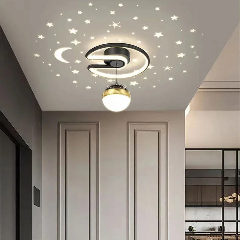 Moderne LED-Deckenleuchten im Stern-Design
