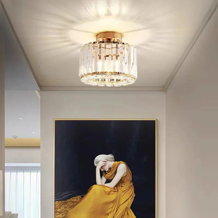 Luxus Kristall Deckenlampe - Moderner Glanz für Wohnzimmer, Schlafzimmer & Flur | Brehn