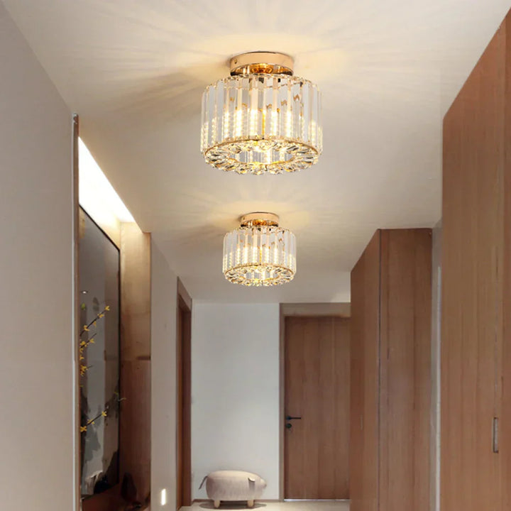 Luxus Kristall Deckenlampe - Moderner Glanz für Wohnzimmer, Schlafzimmer & Flur | Brehn