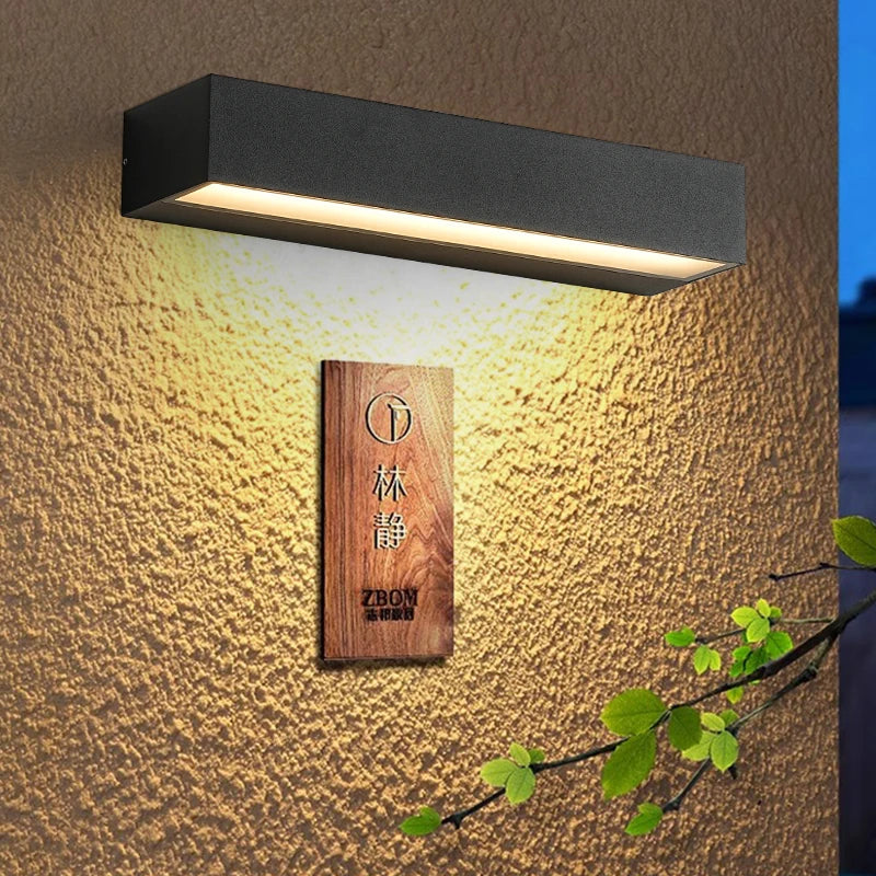 Moderne LED Wandleuchte für Außenbereich - Wetterfest, energiesparend, ideal für Garten und Terrasse | Brehn