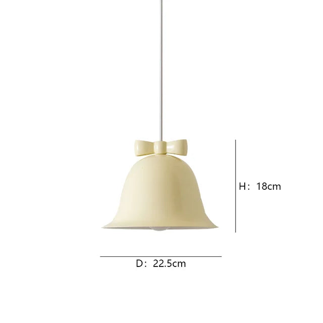 Moderne Glockenform Pendelleuchte mit Schleife, Designer Hängelampe für Esszimmer & Küche | Brehn