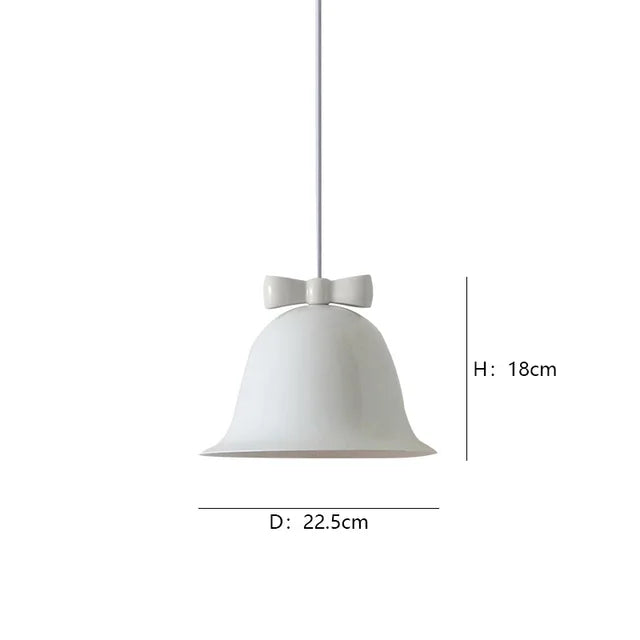 Moderne Glockenform Pendelleuchte mit Schleife, Designer Hängelampe für Esszimmer & Küche | Brehn