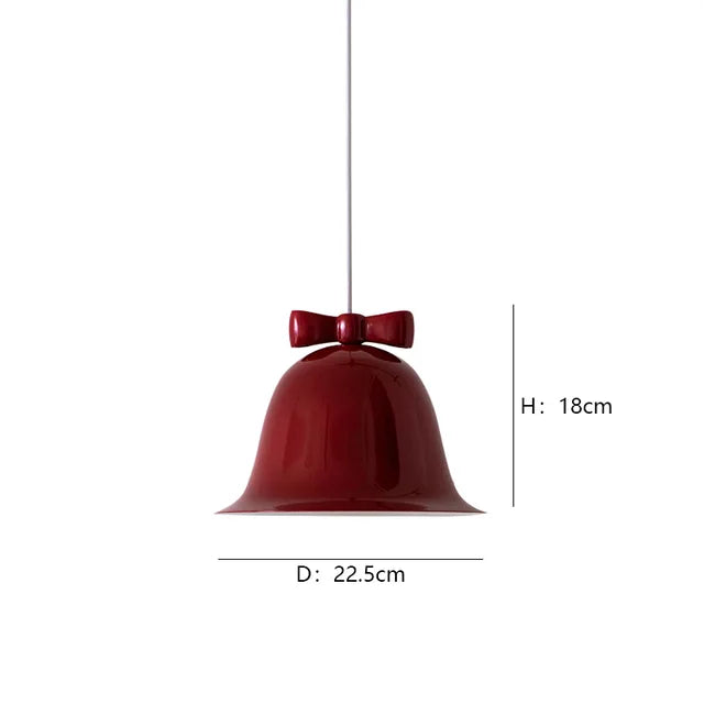 Moderne Glockenform Pendelleuchte mit Schleife, Designer Hängelampe für Esszimmer & Küche | Brehn