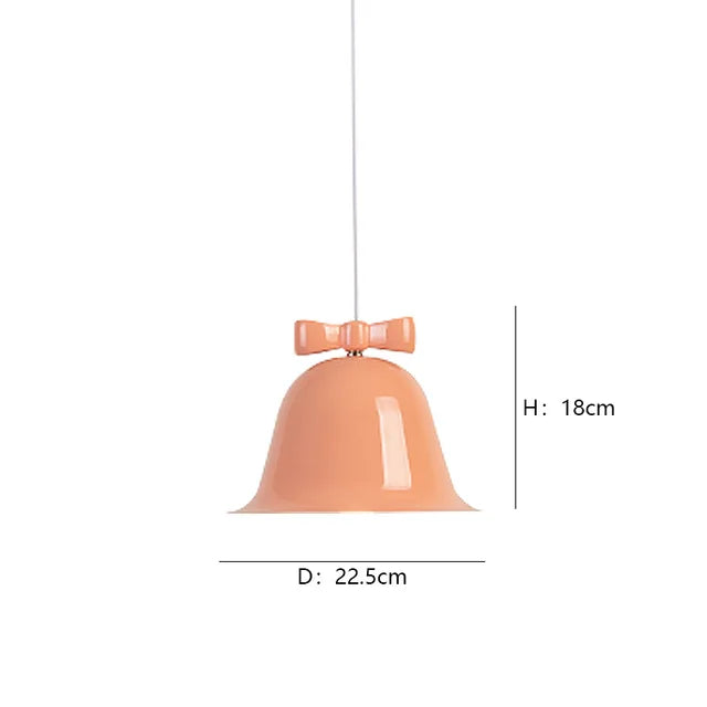 Moderne Glockenform Pendelleuchte mit Schleife, Designer Hängelampe für Esszimmer & Küche | Brehn