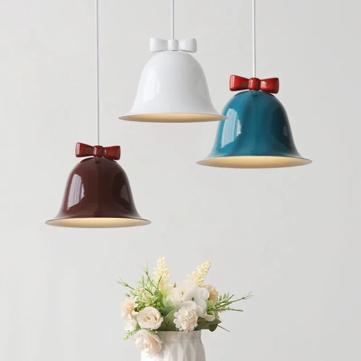 Moderne Glockenform Pendelleuchte mit Schleife, Designer Hängelampe für Esszimmer & Küche | Brehn