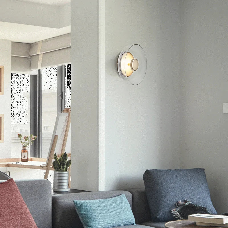 Elegante Hängende Wandlampe mit Glasschale | Zeitloses Design & Angenehmes Licht für Stilvolle Wandbeleuchtung | Brehn