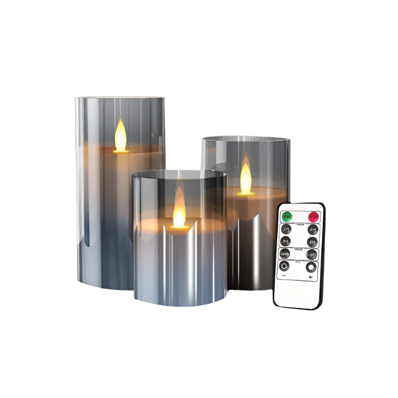 Brehn | LuxeLumen LED Kerzen Set | Elegante LED Kerzen mit Fernbedienung für stimmungsvolle Atmosphäre