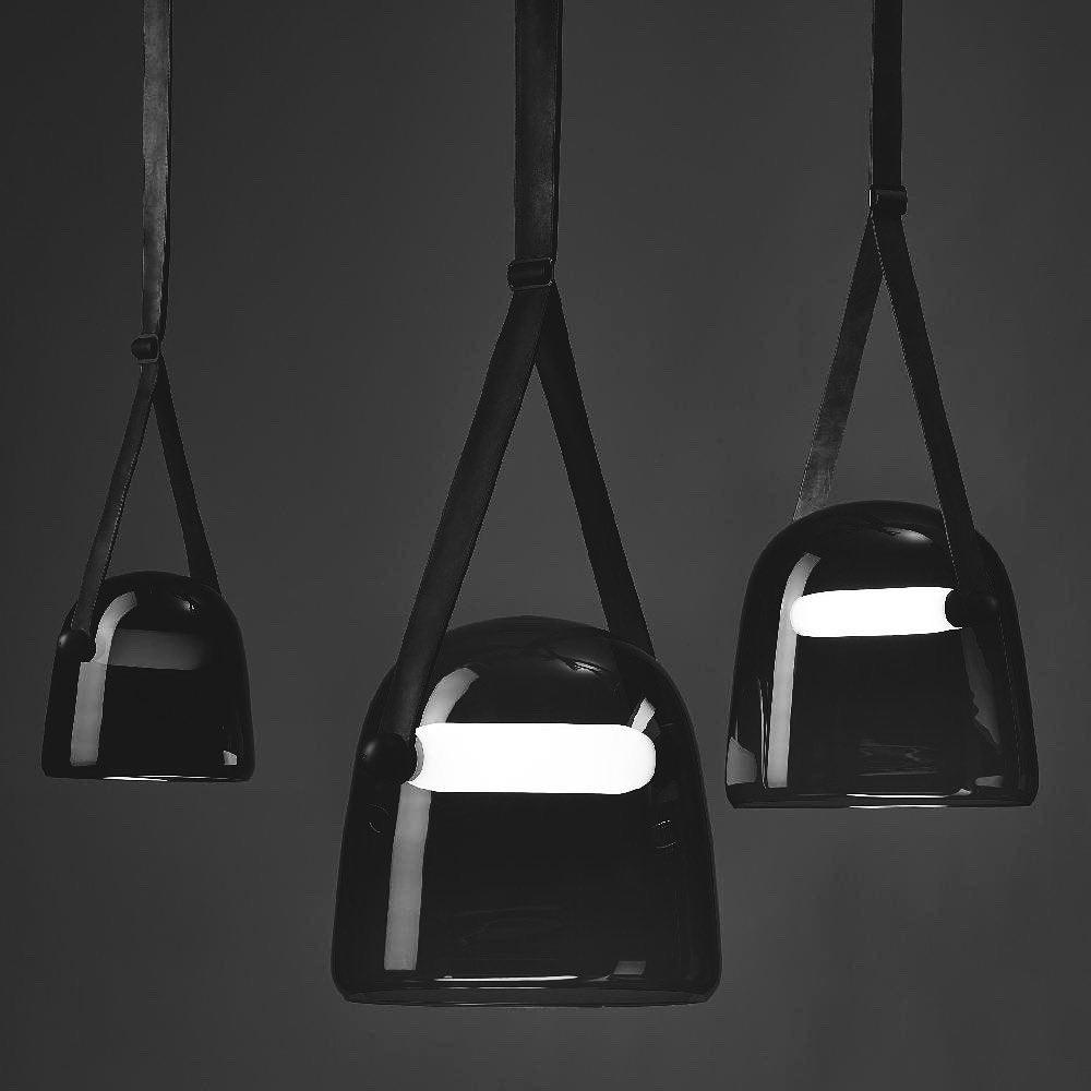 Brehn | LunaMona Deckenlampe - Moderne Pendelleuchte aus Metall und Glas