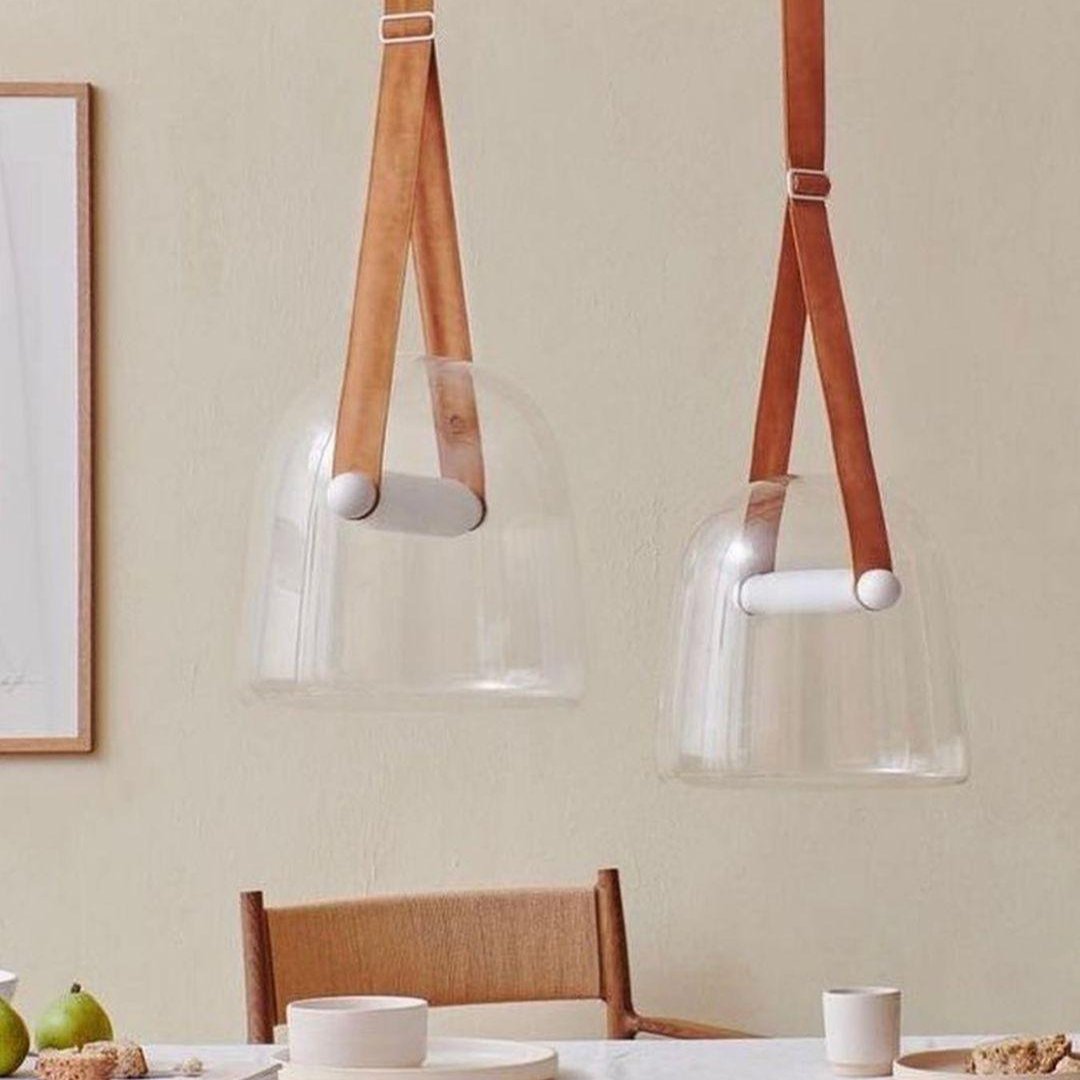 Brehn | LunaMona Deckenlampe - Moderne Pendelleuchte aus Metall und Glas