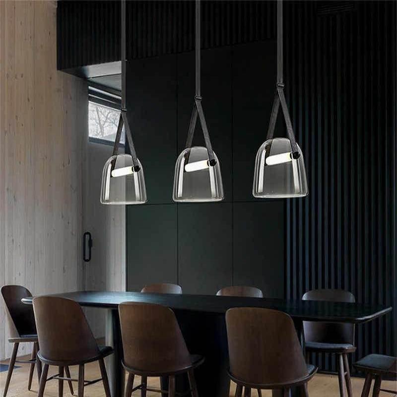 Brehn | LunaMona Deckenlampe - Moderne Pendelleuchte aus Metall und Glas