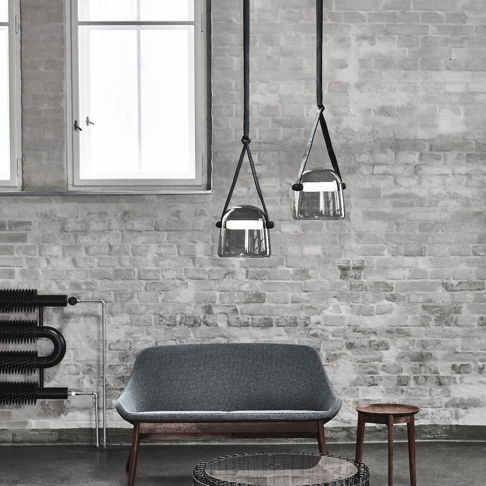 Brehn | LunaMona Deckenlampe - Moderne Pendelleuchte aus Metall und Glas