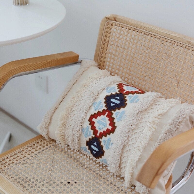 Marokko Tufting Elfenbein Kissenbezug | Brehn